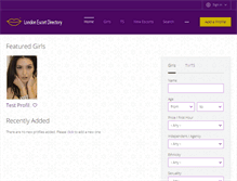 Tablet Screenshot of londonescortdirectory.com